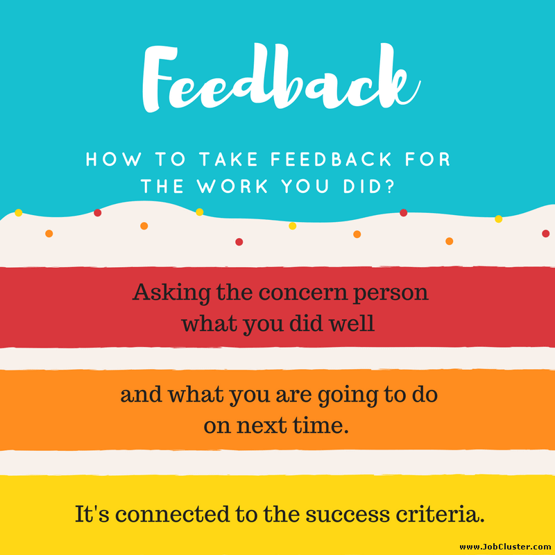 How To Take Feedback for Your Work