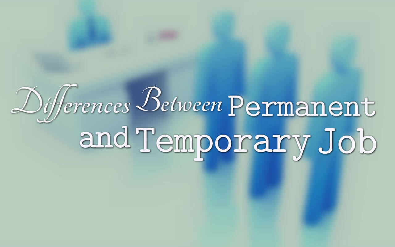 Differences Between Permanent And Temporary Job Infographic 